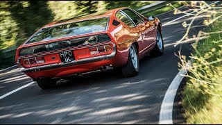 Lamborghini Espada on Lamborghinis 50th Anniversary tour in Italy [upl. by Ahsyt]