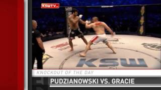 Knockout of the Day Mariusz Pudzianowski Clubs Rolles Gracie at KSW 31 [upl. by Borgeson489]