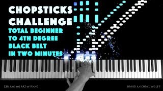 Chopsticks Challenge  13 Levels of difficulty in 3 minutes  Piano Tutorial [upl. by Gnilrets960]