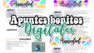 Como hacer apuntes bonitos digitales  parte 2 [upl. by Cote426]