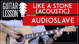 Like A Stone Guitar Tutorial Acoustic  Audioslave Chris Cornell Guitar Lesson 🎸 Easy  No Capo [upl. by Golter]