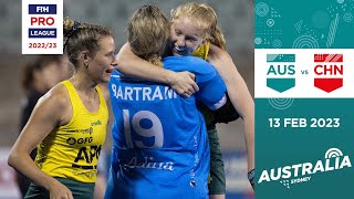 FIH Hockey Pro League 202223 Australia vs China Women Game 2  Highlights [upl. by Jeramey]