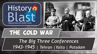 The Big Three Conferences  Tehran Yalta Potsdam  WW2 Ends Cold War Begins [upl. by Irual]