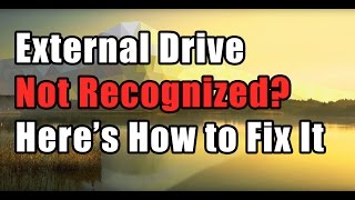 How to Fix External Drive Not Recognized Error in Windows [upl. by Salomon]