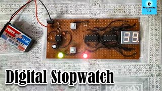 How to Make a Digital Stopwatch  DLD Project  Engineering 70 [upl. by Enellek]