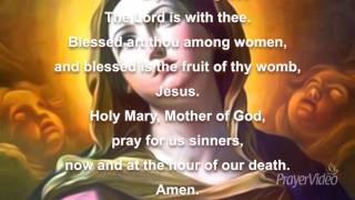 The Hail Mary Prayer  Catholic Prayers [upl. by Akcirederf585]