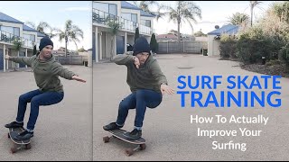 SURF SKATE Tutorial  How To IMPROVE Your Surfing [upl. by Eirb716]