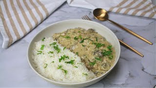 Easy Classic Beef Stroganoff Recipe [upl. by Drexler681]