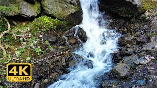 Wasserfall Geräusch  Waterfall Sound  Naturgeräusche ohne Musik  4K [upl. by Ecyrb]