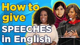 Speeches to IMPROVE your English  5 Secrets for Public Speaking [upl. by Ademla]