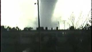 Tornado on McConnell Air Force Base III Rarely seen video [upl. by Irahc]