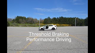 Braking Soon Threshold Braking  Performance Driving [upl. by Yrram]