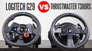 Logitech G29 Driving Force Racing Wheel vs Thrustmaster T300RS  Full Comparison [upl. by Amero309]