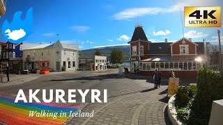 Iceland Walking Tour  Akureyri 4K [upl. by Alysia]