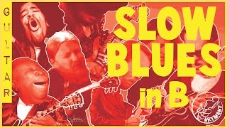 SLOW BLUES Backing Track in B [upl. by Caleb]