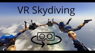 3D 360 VR skydiving experience with the Vuze camera 4K [upl. by Lebana]