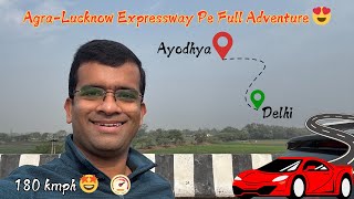 Ayodhya to Delhi in RECORD TIME on AgraLucknow Expressway 🤩 [upl. by Nilkoorb]