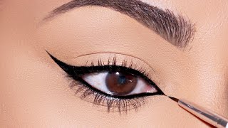 Try this technique to Apply PERFECTLY THIN Eyeliner You’ll LOVE it [upl. by Aisnetroh478]