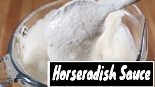 How to make an easy creamy horseradish sauce [upl. by Puklich]