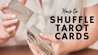 How to Shuffle Tarot Cards 🔮 [upl. by Atinrahs]