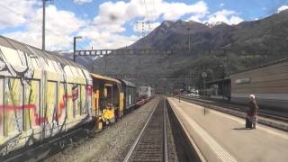 Führerstandsfahrt Locarno  ArthGoldau über den Gotthard 14 April 2016 Gotthard Eisenbahn [upl. by Ised337]