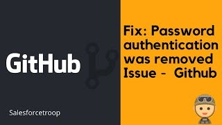 Fix  Github password authentication was removed issue  MacOSWindows [upl. by Buskirk135]