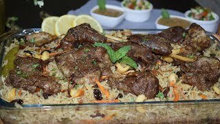 Mutton Mandi original recipe in UrduHindiArabian laham mandi without ovenRoasted raanleg recipe [upl. by Plume310]