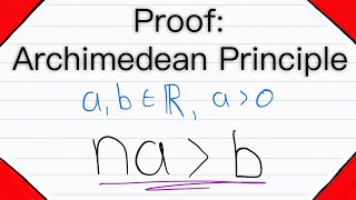 Proof Archimedean Principle of Real Numbers  Real Analysis [upl. by Peta]