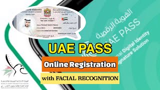 UAE PASS  Stepbystep Online Registration  For Residents and Visitors [upl. by Fiann]