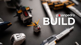 Nu Gundam RG  A very satisfying hobby  Beat Building a Gunpla ASMR [upl. by Samal]