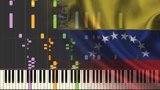 The National Anthem Of Venezuela SYNTHESIA [upl. by Reinke654]