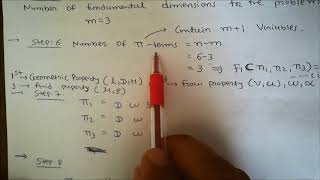 buckingham pi theorem determining pi terms [upl. by Iborian]