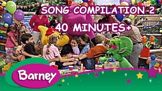 Barney  Song Compilation 2 40 Minutes [upl. by Enyledam]