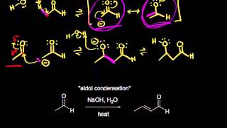 Aldol condensation  Alpha Carbon Chemistry  Organic chemistry  Khan Academy [upl. by Aivatan]