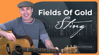 Fields Of Gold Easy Guitar Lesson  Sting [upl. by Juliet]