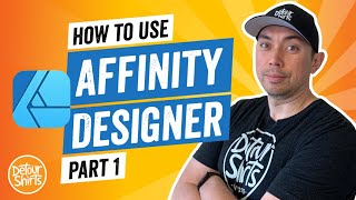 Tutorial Affinity Designer for Beginners  Step by Step Learn how to use Affinity Designer Part 1 [upl. by Newkirk]