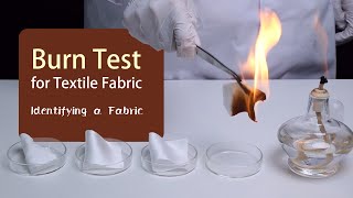 Burn Test for Fabric Identification [upl. by Ifok359]