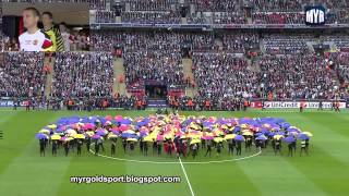 2011 UEFA Champions League Final Opening Ceremony Wembley Stadium London [upl. by Yrehc789]