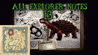 How To Find All Explorer Notes On The Island  Ark Survival Evolved  Part 13 [upl. by Witherspoon434]