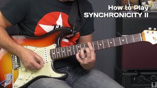 How To Play Synchronicity II by The Police  Guitar Lesson [upl. by Airamzul]