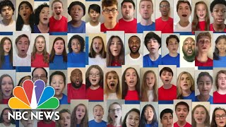 Watch Singers From Around The US Sing The National Anthem To Open The DNC  NBC News [upl. by Srevart]