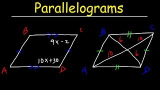 Parallelograms  Geometry [upl. by Ddene]