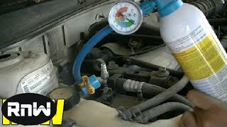 How to Add Freon to a Car and Manually Engage AC Compressor Clutch [upl. by Atlanta]