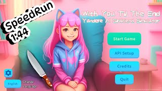 Yandere AI Girlfriend Simulator Speedrun  Fastest Escape [upl. by Netaf]