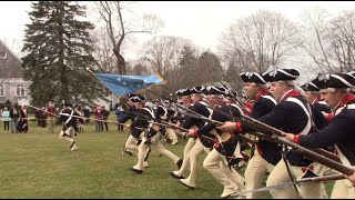 The Old Guard Drill Display in Lexington Patriots Day 2018 [upl. by Akessej71]