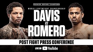 POSTFIGHT PRESS CONFERENCE Gervonta Davis vs Rolando Romero  DavisRomero [upl. by Llenad]