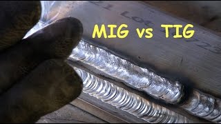 Welding Aluminum TIG vs MIG Spool Gun [upl. by Akirea467]