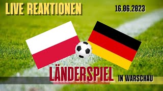 LIVE  Länderspiel  Polen vs Deutschland  Reaktionen [upl. by Cazzie]