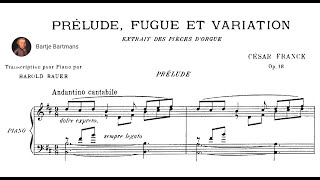 César Franck  Prélude Fugue et Variation Op 18 1862 [upl. by Arika]