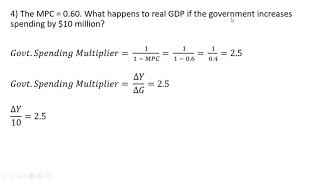 How to Solve Government Spending Multiplier Problems [upl. by Arno]